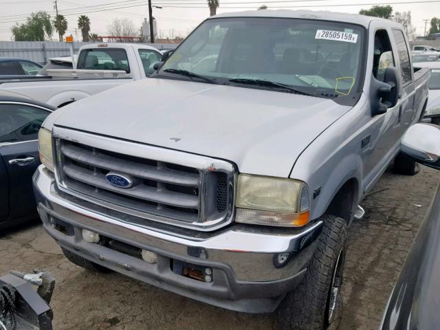 1FTSW30S64EB10618 - 2004 FORD F350 SRW S SILVER photo 2