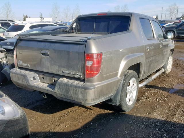 2HJYK16519H003385 - 2009 HONDA RIDGELINE GOLD photo 4