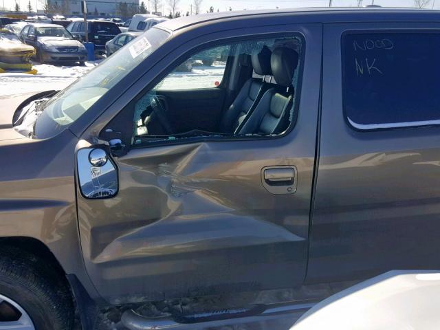 2HJYK16519H003385 - 2009 HONDA RIDGELINE GOLD photo 9