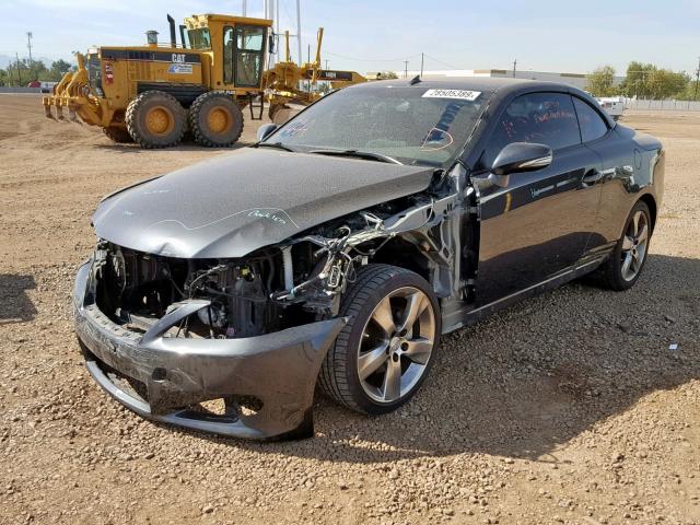 JTHFF2C22B2520367 - 2011 LEXUS IS 250 GRAY photo 2