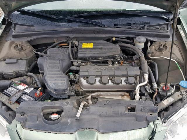 2HGES16344H611529 - 2004 HONDA CIVIC DX V GREEN photo 7