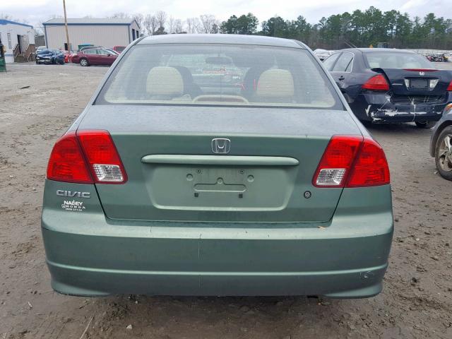 2HGES16344H611529 - 2004 HONDA CIVIC DX V GREEN photo 9