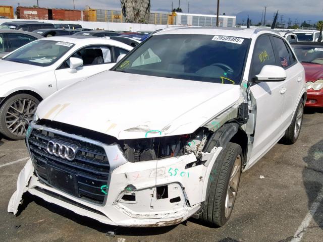 WA1BCCFS4JR019264 - 2018 AUDI Q3 PREMIUM WHITE photo 2