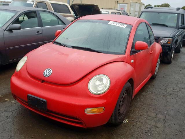 3VWBC21C0YM416933 - 2000 VOLKSWAGEN NEW BEETLE Qırmızı foto 2