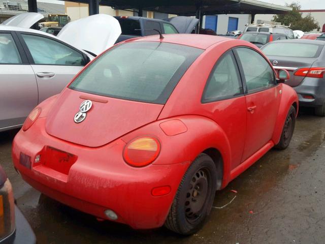 3VWBC21C0YM416933 - 2000 VOLKSWAGEN NEW BEETLE Qırmızı foto 4