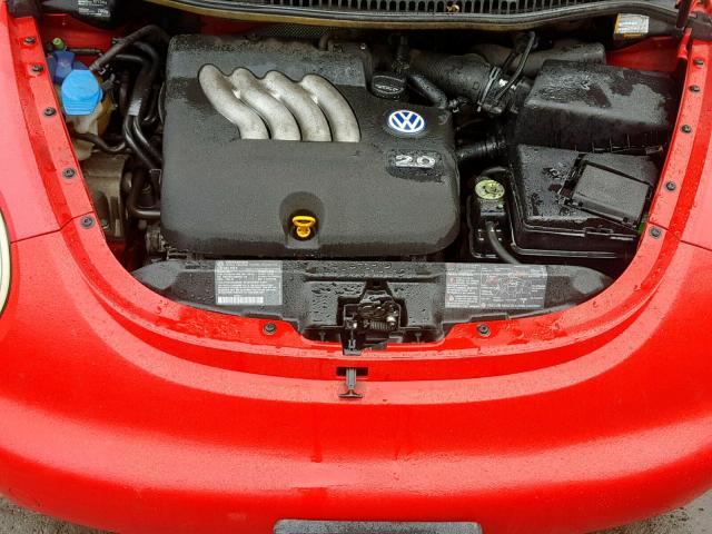 3VWBC21C0YM416933 - 2000 VOLKSWAGEN NEW BEETLE Qırmızı foto 7