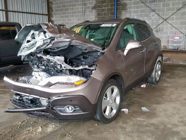 KL4CJDSB3FB100276 - 2015 BUICK ENCORE PRE BROWN photo 2