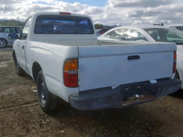 4TANL42NXTZ179530 - 1996 TOYOTA TACOMA WHITE photo 3