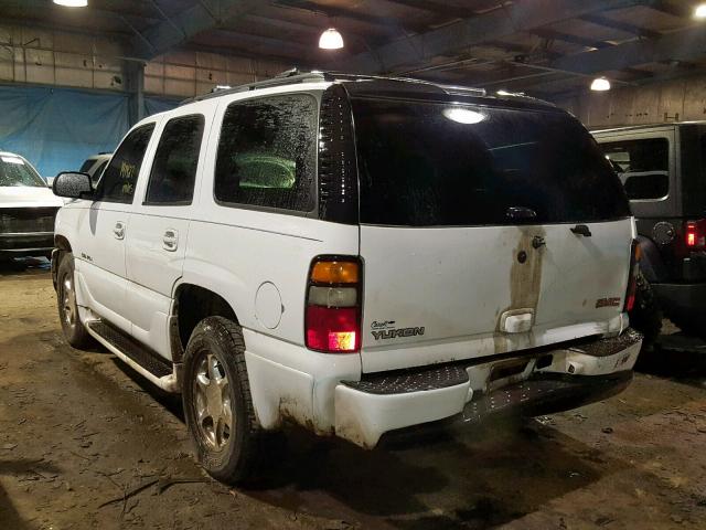 1GKEK63U46J154011 - 2006 GMC YUKON DENA WHITE photo 3