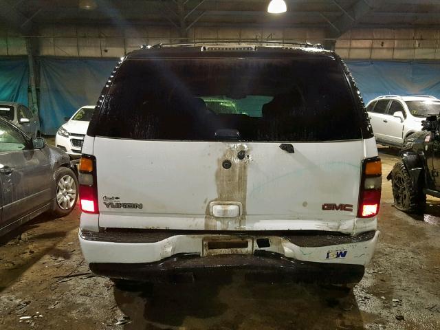 1GKEK63U46J154011 - 2006 GMC YUKON DENA WHITE photo 9