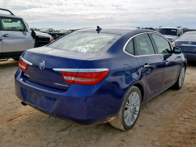 1G4PP5SK4D4229006 - 2013 BUICK VERANO BLUE photo 4