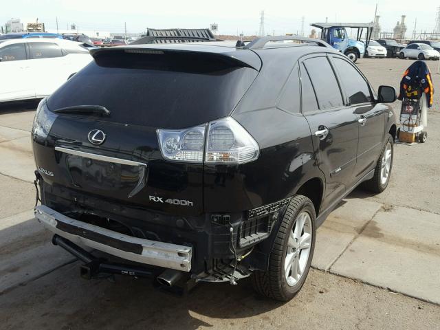 JTJHW31U282062484 - 2008 LEXUS RX 400H BLACK photo 4