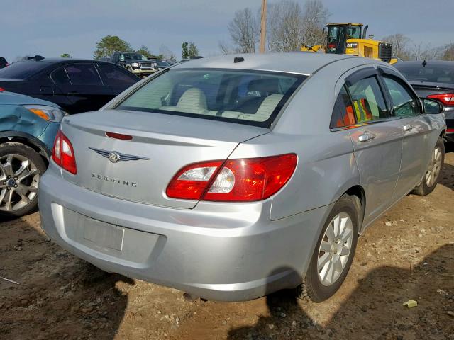 1C3LC46K28N212843 - 2008 CHRYSLER SEBRING LX SILVER photo 4