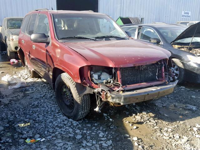 1GKDT13S342399593 - 2004 GMC ENVOY MAROON photo 1