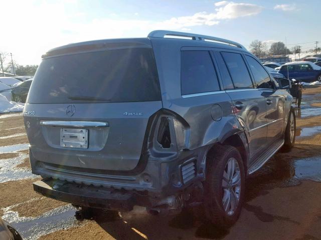 4JGBF7BE7BA697197 - 2011 MERCEDES-BENZ GL 450 4MA GRAY photo 4