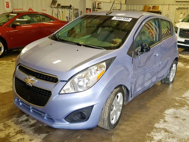 KL8CB6S98EC575211 - 2014 CHEVROLET SPARK LS PURPLE photo 2