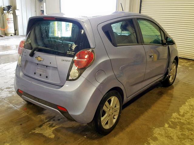 KL8CB6S98EC575211 - 2014 CHEVROLET SPARK LS PURPLE photo 4