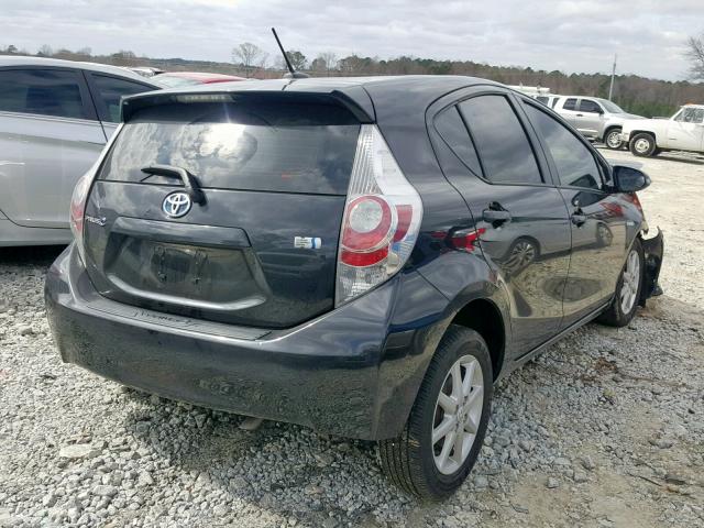 JTDKDTB36E1085840 - 2014 TOYOTA PRIUS C BLACK photo 4