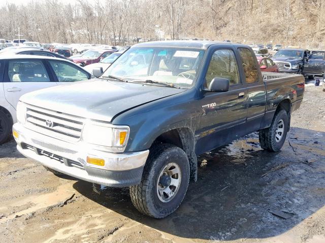 JT4VD22E5S0013280 - 1995 TOYOTA T100 XTRAC GREEN photo 2