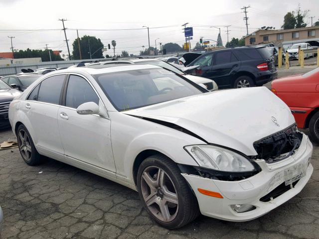 WDDNG71X97A051271 - 2007 MERCEDES-BENZ S 550 WHITE photo 1