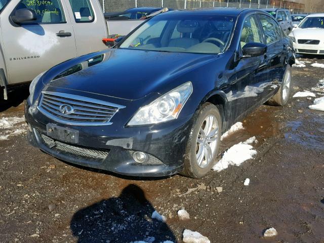 JN1CV6AR3CM670348 - 2012 INFINITI G37 BLACK photo 2