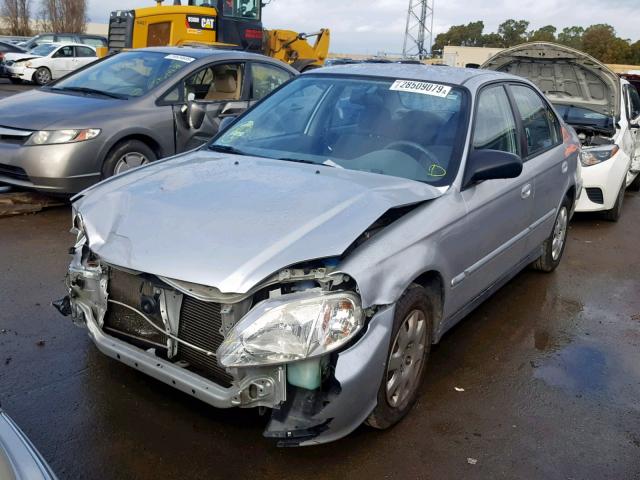 2HGEJ6614XH528282 - 1999 HONDA CIVIC BASE Gümüş foto 2