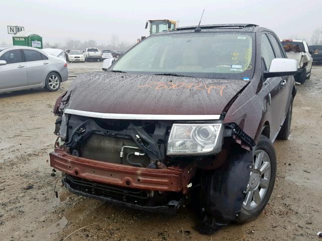 2LMDU68C49BJ02064 - 2009 LINCOLN MKX BURGUNDY photo 2