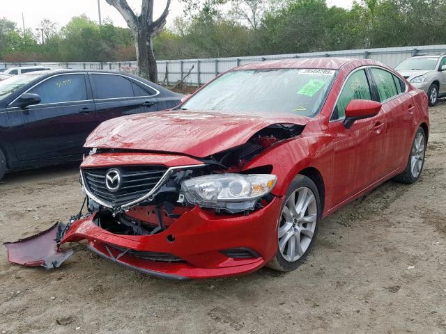 JM1GJ1V66E1139646 - 2014 MAZDA 6 TOURING RED photo 2