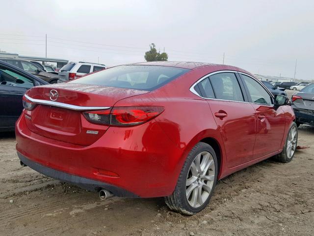 JM1GJ1V66E1139646 - 2014 MAZDA 6 TOURING RED photo 4