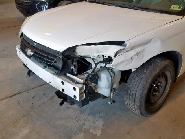 1G1ZS57F47F265920 - 2007 CHEVROLET MALIBU LS WHITE photo 9