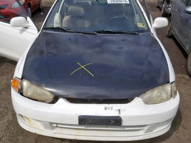 JA3AY31C11U049949 - 2001 MITSUBISHI MIRAGE LS WHITE photo 7