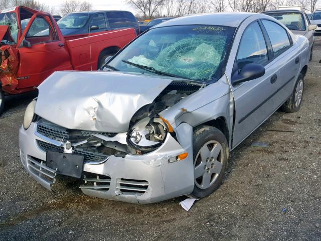 1B3ES26C73D140610 - 2003 DODGE NEON SE SILVER photo 2