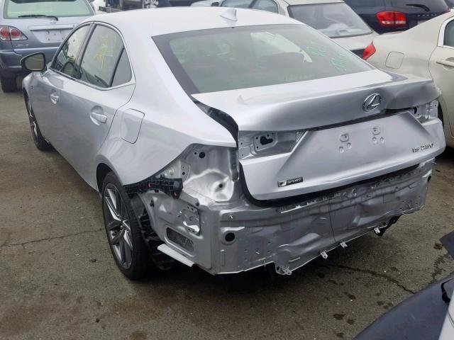 JTHBF1D22F5062633 - 2015 LEXUS IS 250 SILVER photo 3