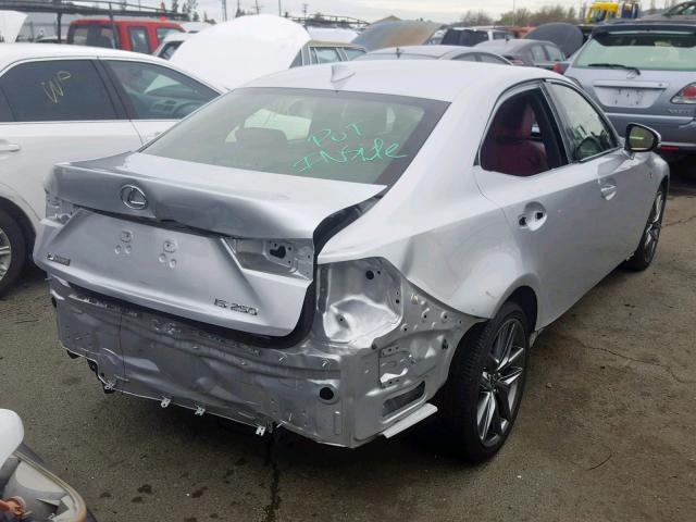 JTHBF1D22F5062633 - 2015 LEXUS IS 250 SILVER photo 4