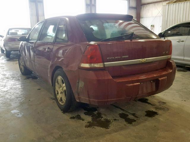 1G1ZU648X5F239602 - 2005 CHEVROLET MALIBU MAX 红色 照片 3