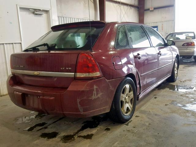 1G1ZU648X5F239602 - 2005 CHEVROLET MALIBU MAX 红色 照片 4