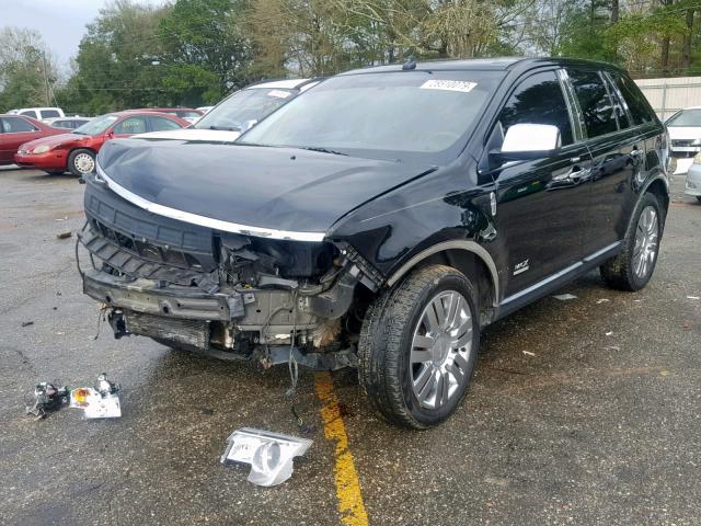 2LMDU68C58BJ29997 - 2008 LINCOLN MKX BLACK photo 2