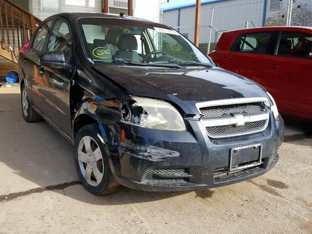 KL1TD56EX9B613088 - 2009 CHEVROLET AVEO LS BLACK photo 1