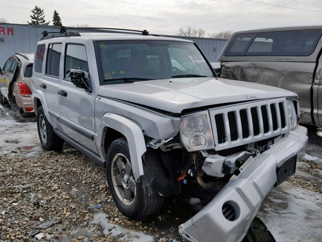 1J8HG48N76C181040 - 2006 JEEP COMMANDER SILVER photo 1
