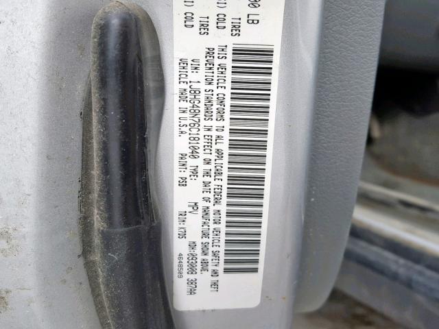 1J8HG48N76C181040 - 2006 JEEP COMMANDER SILVER photo 10