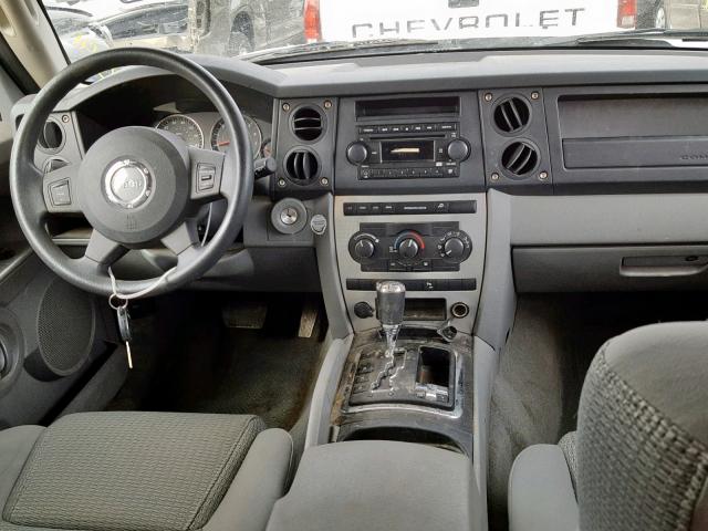 1J8HG48N76C181040 - 2006 JEEP COMMANDER SILVER photo 9