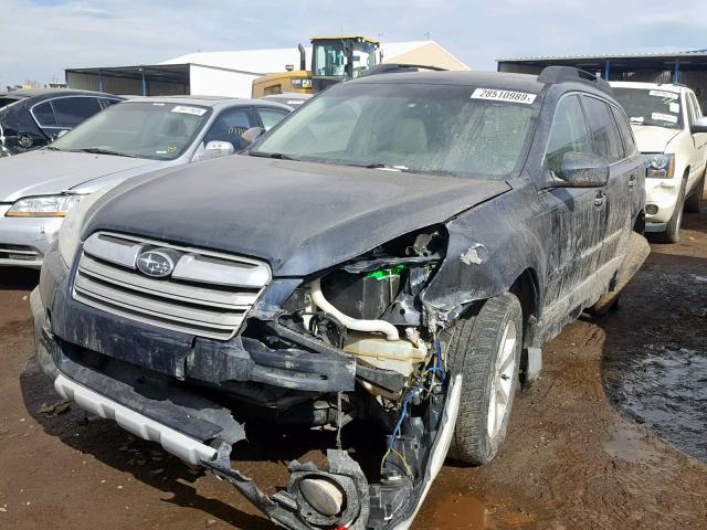 4S4BRDKC1D2209234 - 2013 SUBARU OUTBACK 3. BLUE photo 2