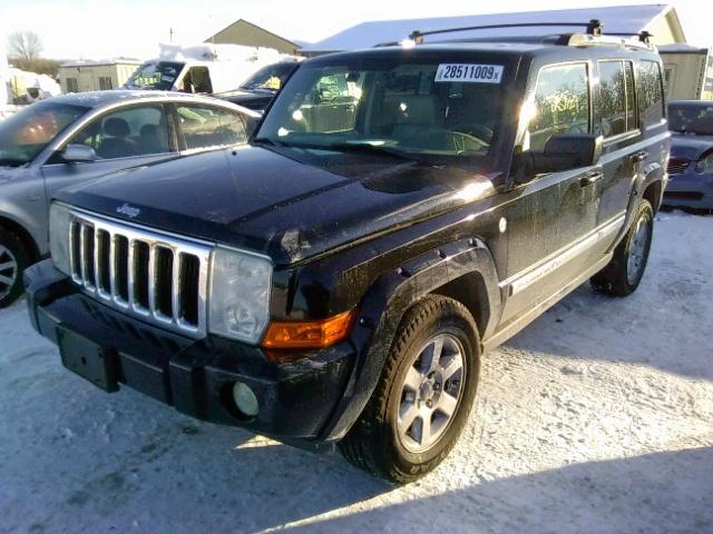 1J8HG58N56C149936 - 2006 JEEP COMMANDER BLACK photo 2