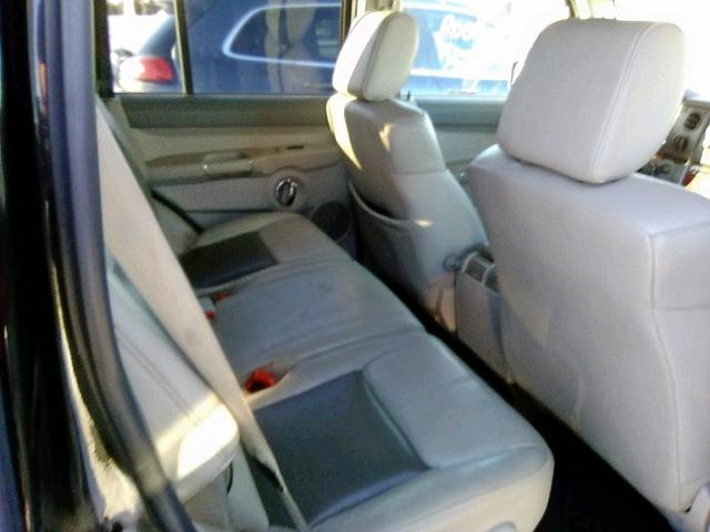 1J8HG58N56C149936 - 2006 JEEP COMMANDER BLACK photo 6