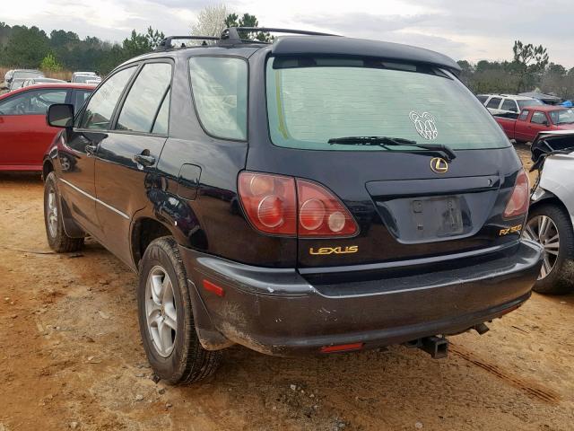 JT6HF10U4X0065574 - 1999 LEXUS RX 300 BLACK photo 3