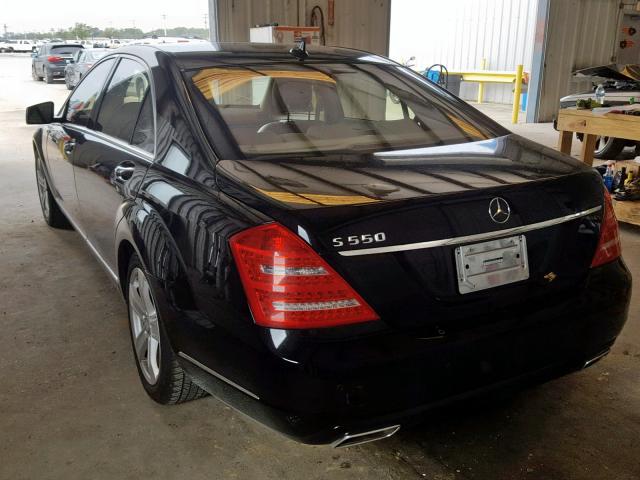 WDDNG7BB3AA295363 - 2010 MERCEDES-BENZ S 550 BLACK photo 3