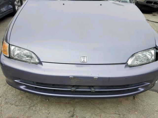 JHMEG8641SS017809 - 1995 HONDA CIVIC DX BLUE photo 7