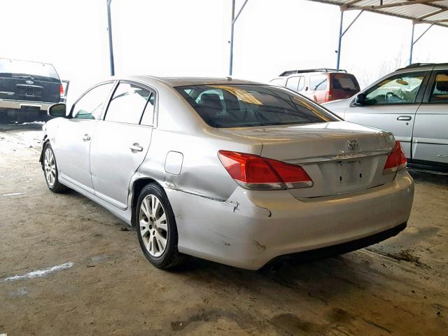 4T1BK3DB1BU405016 - 2011 TOYOTA AVALON BAS SILVER photo 3