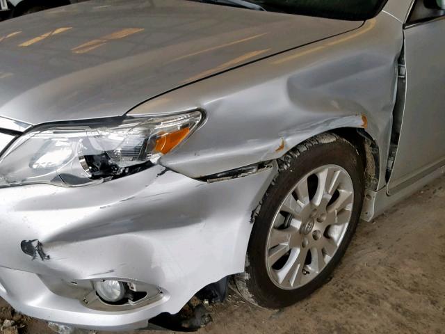 4T1BK3DB1BU405016 - 2011 TOYOTA AVALON BAS SILVER photo 9