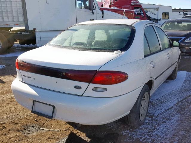 1FAFP10P8WW148711 - 1998 FORD ESCORT LX WHITE photo 4